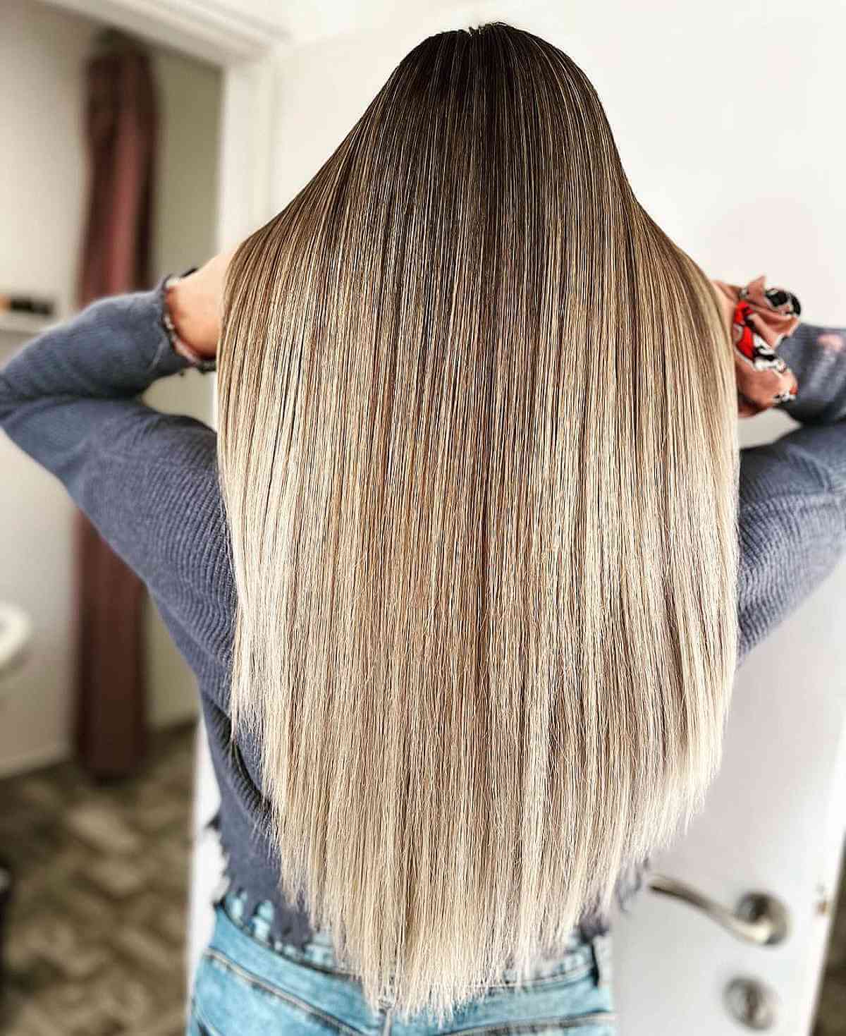 Brown to Blonde Balayage Ombre