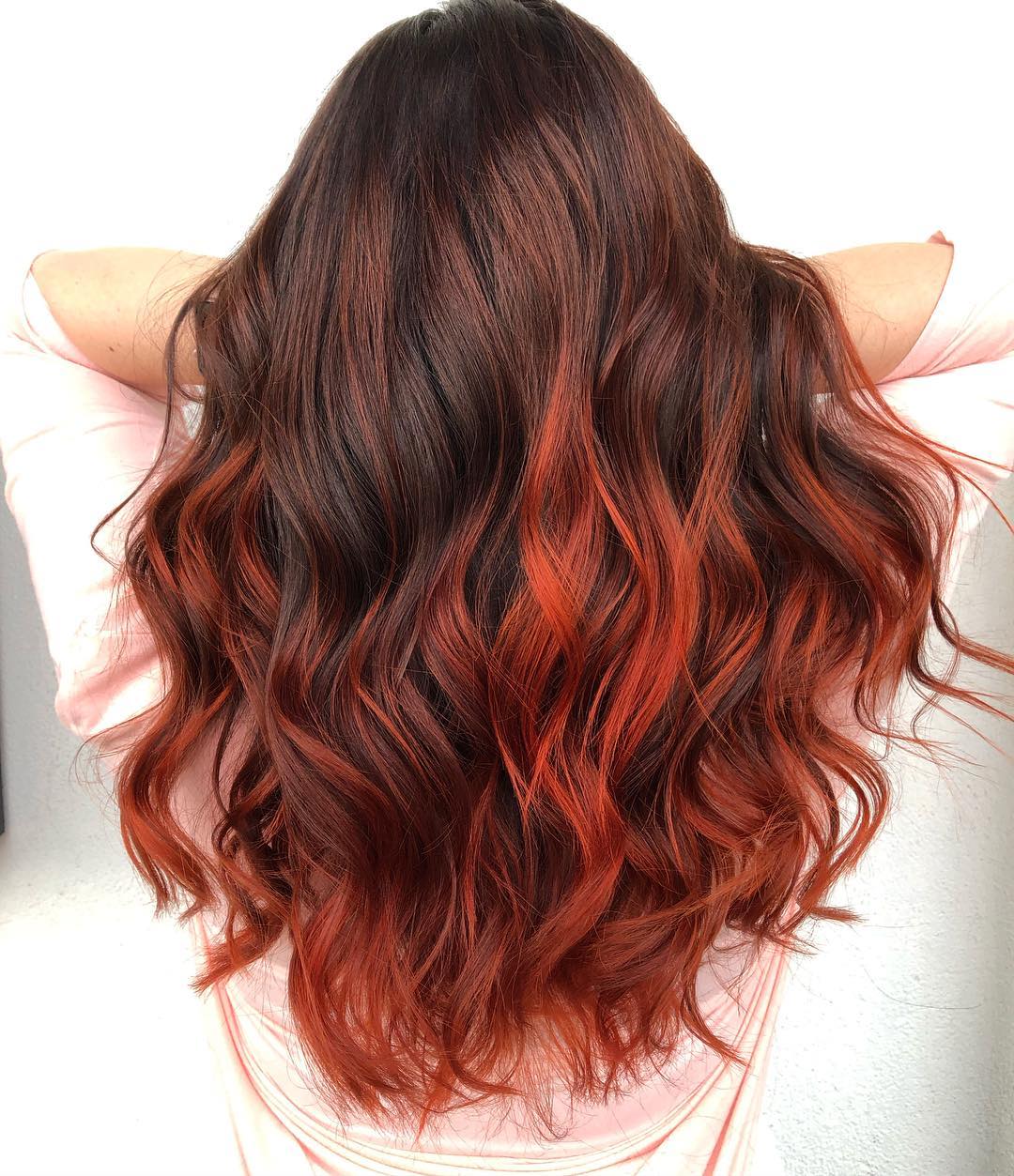 Red Balayage Hair Colors 19 Hottest Examples For 2019