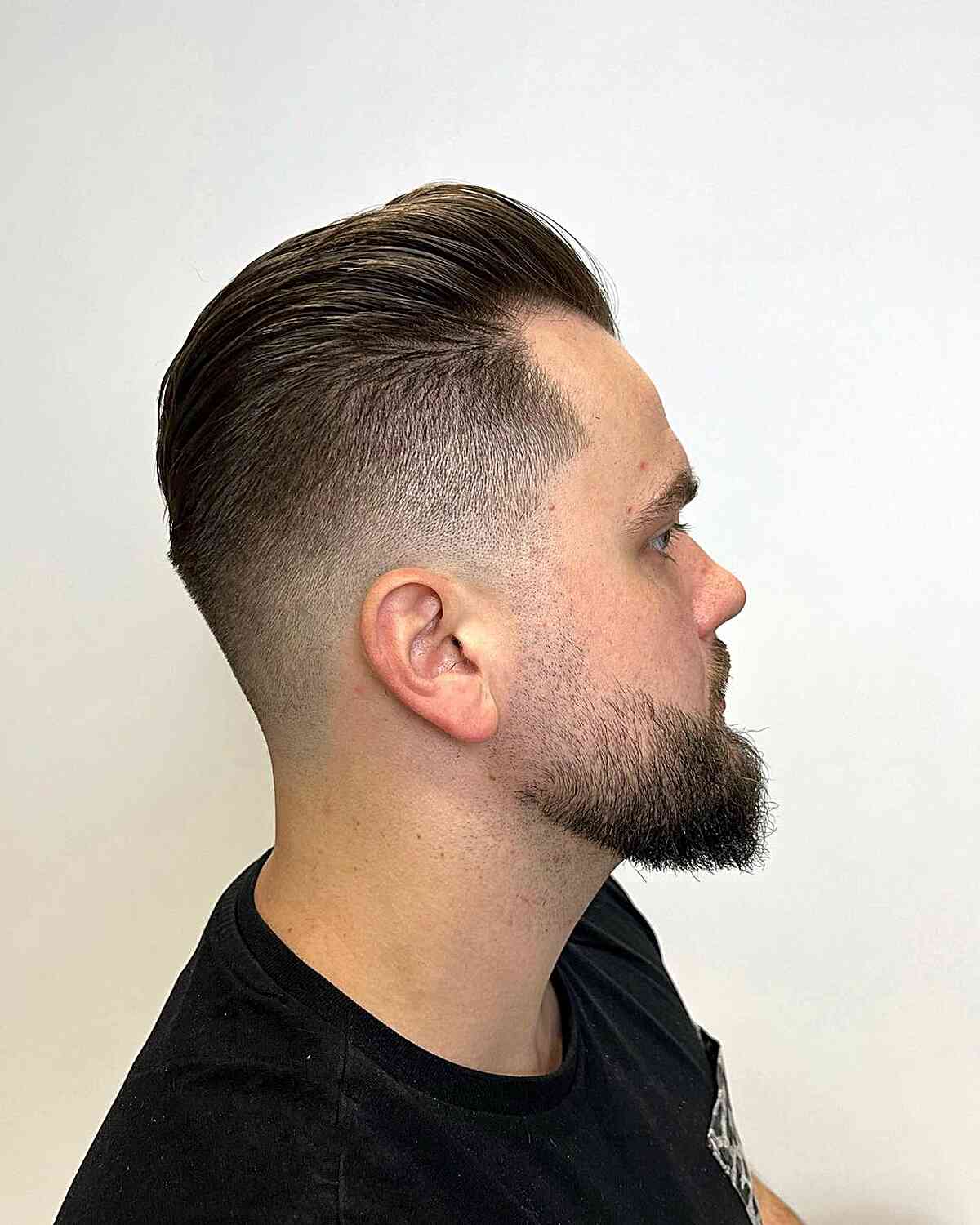 Brush Up Style with Skin Taper Fade on Dense and Dark Hair