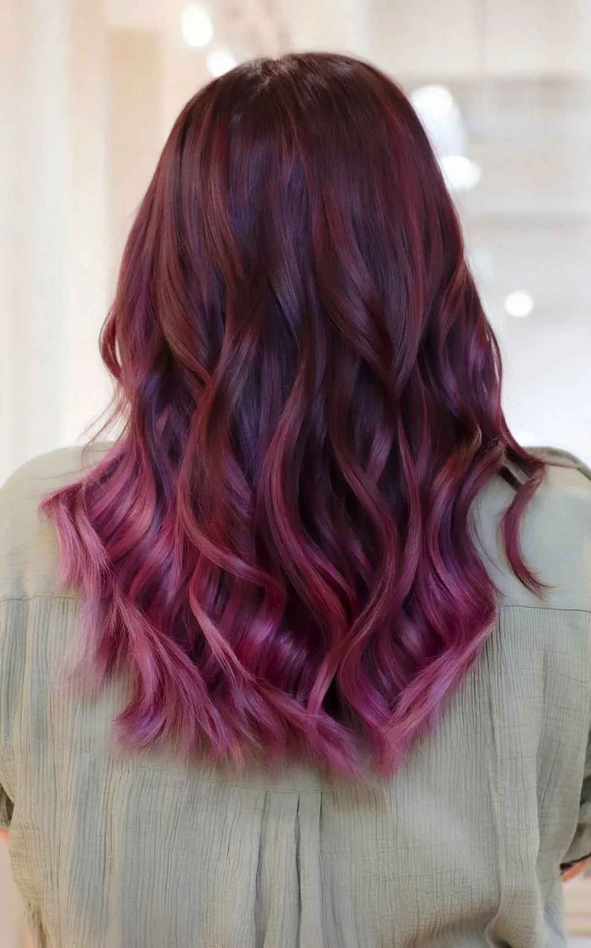 Burgundy and Violet Ombre