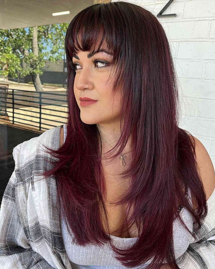 Balayage with Bangs: 25 Coolest Ways to Get Hand-Painted Hair Colors ...