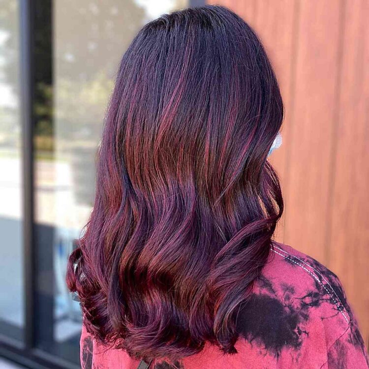 25 Burgundy Balayage Hair Color Ideas for a Cool Reddish Hue