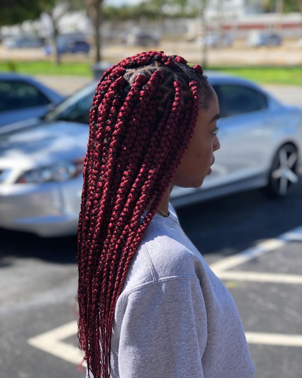 Red lemonade braids