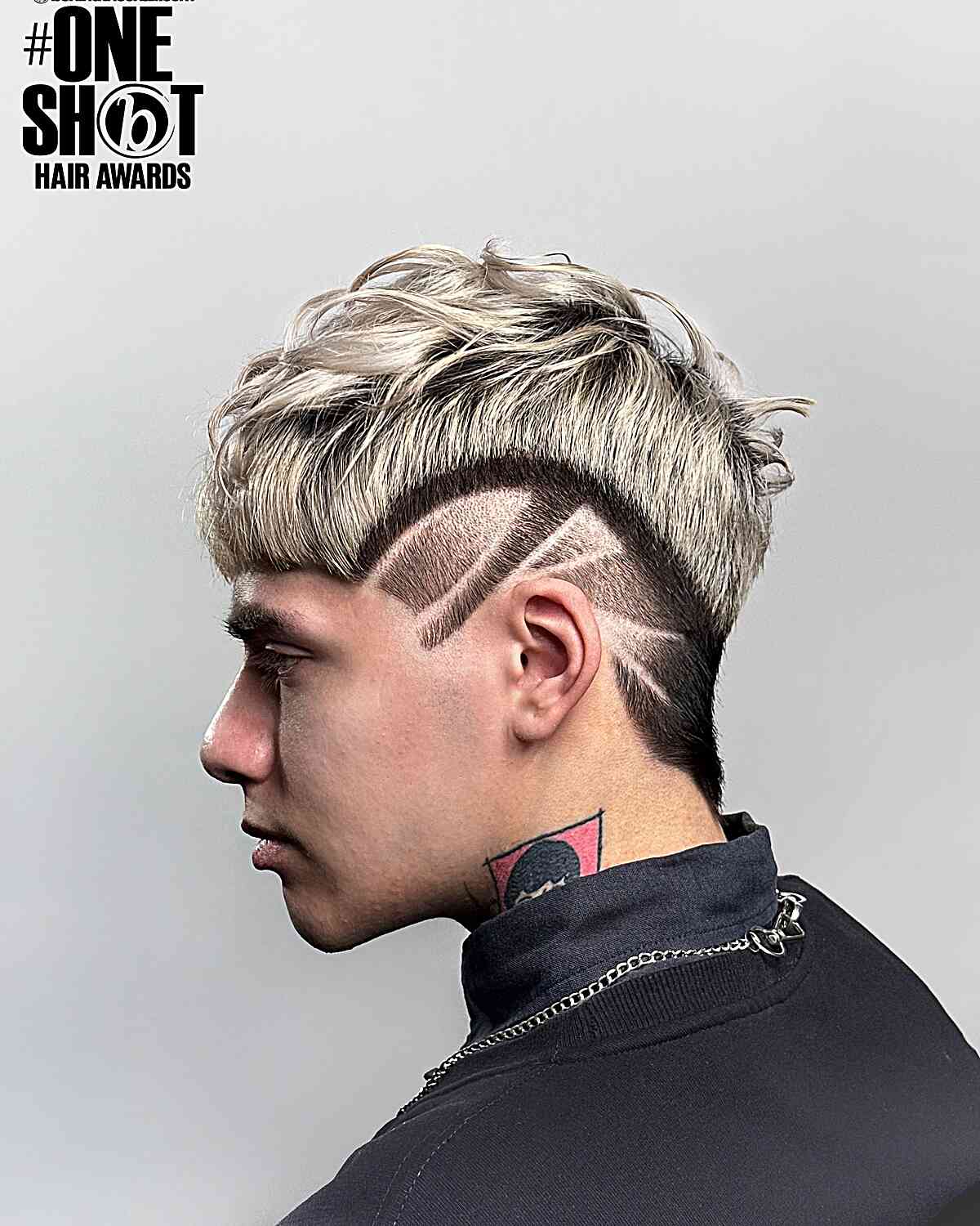 Burst Faded with Designs Mens Hair