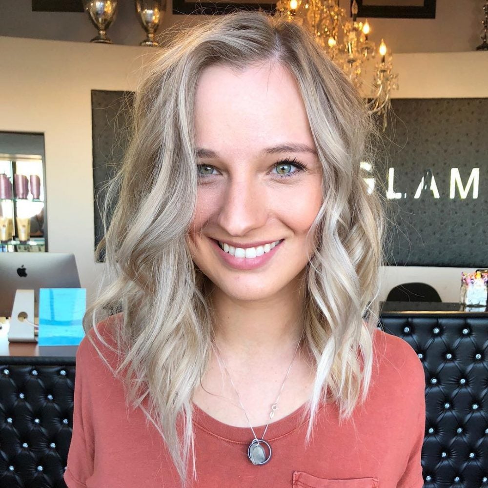 A fun and textured beachy look for thinning hair