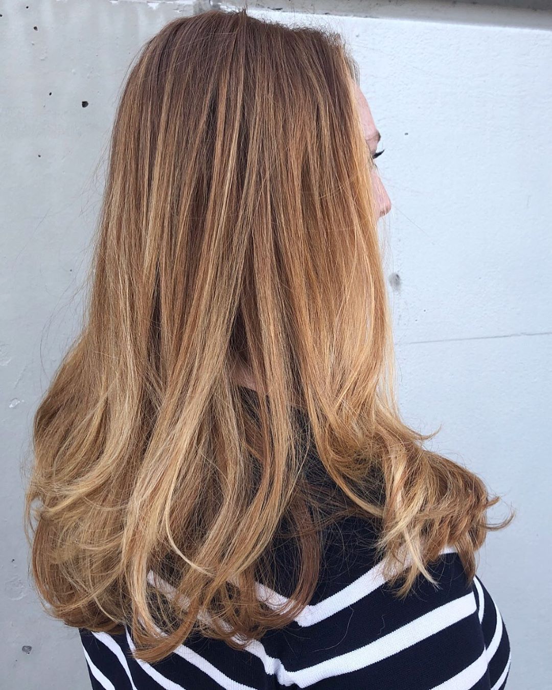 Caramel and Strawberry Blonde Ombre