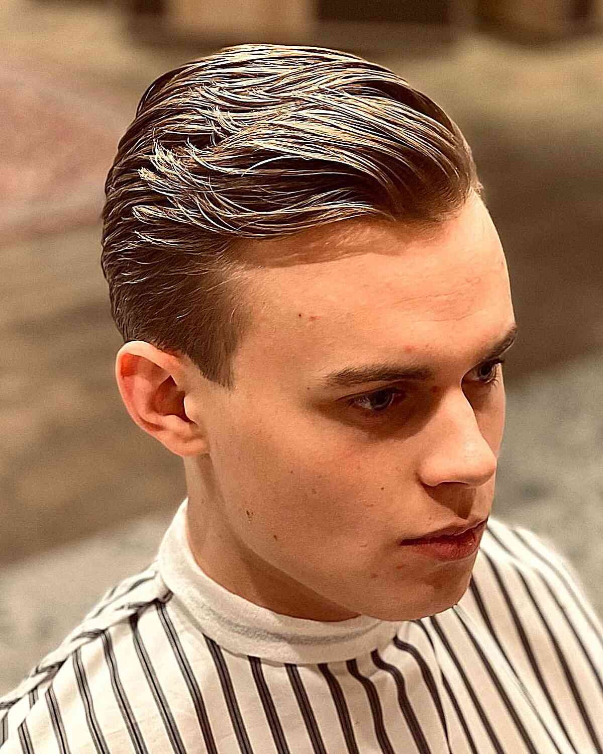Casual comb over for young men