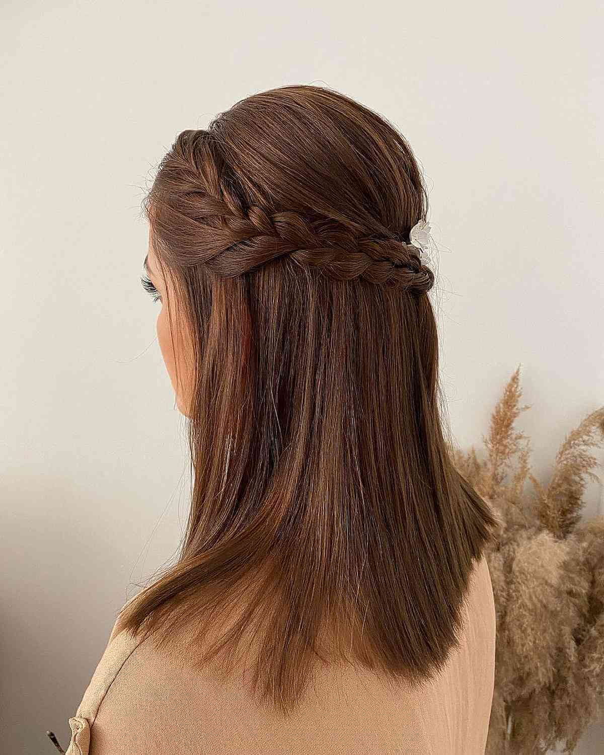 Casual Easy Romantic Look with Side Braids