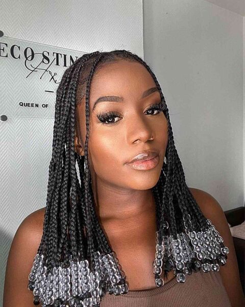 Knotless Braids With Beads: 35 Coolest Ideas For 2024