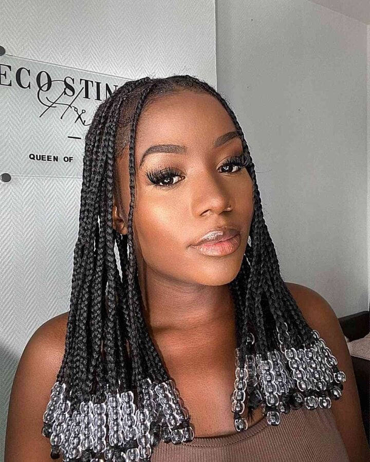 Knotless Braids with Beads: 35 Coolest Ideas for 2024