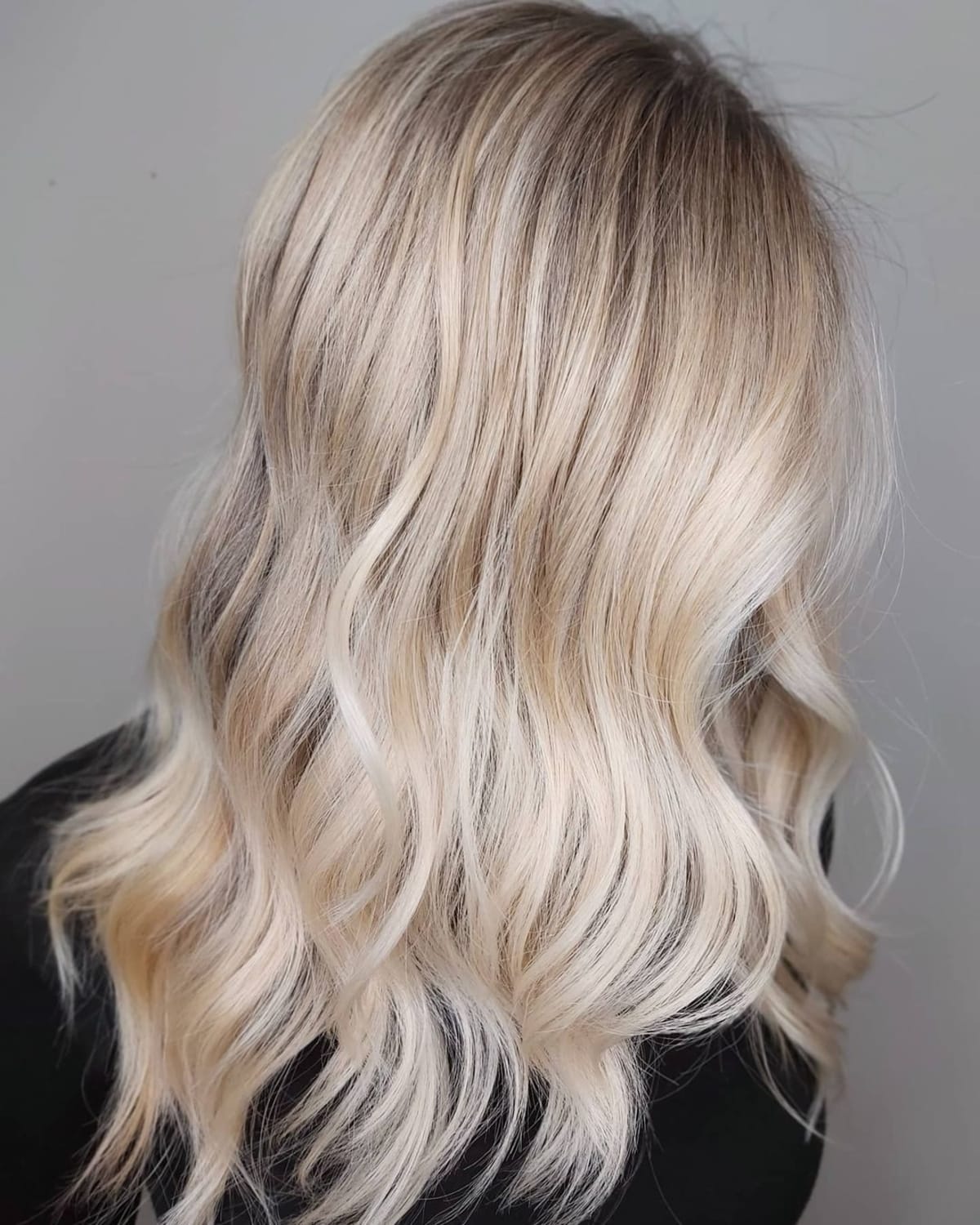Champagne Blonde Waves for Long Hair