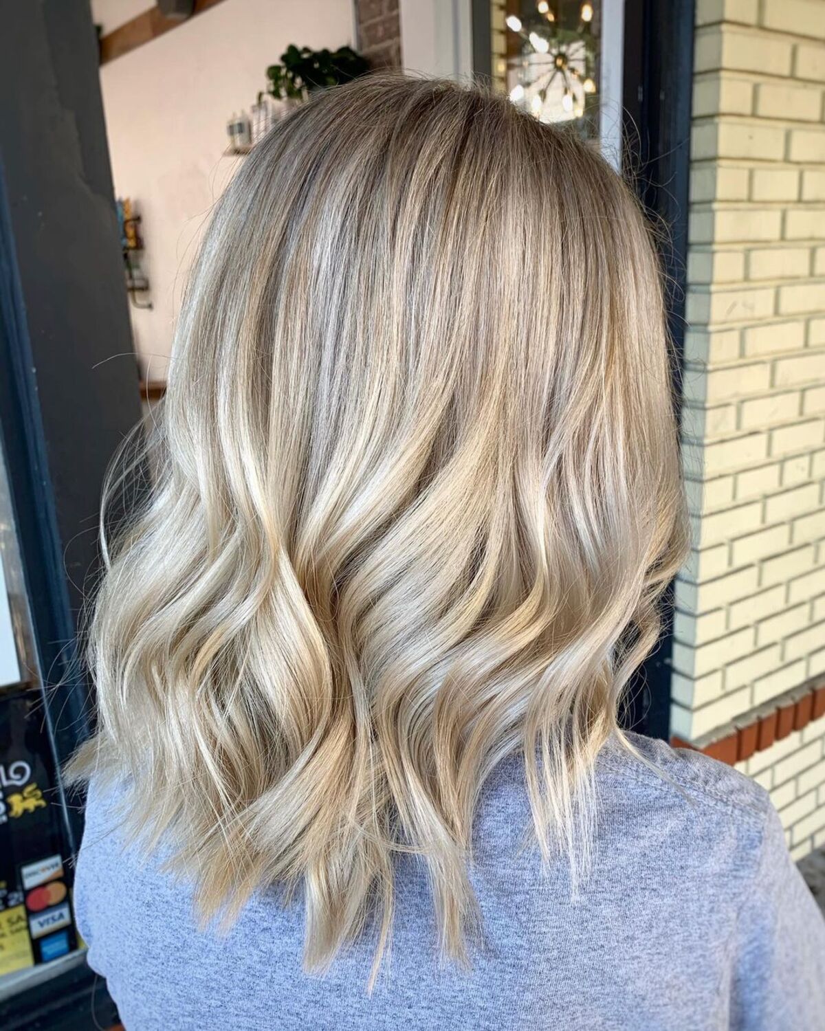 Champagne Highlights on Blonde Hair