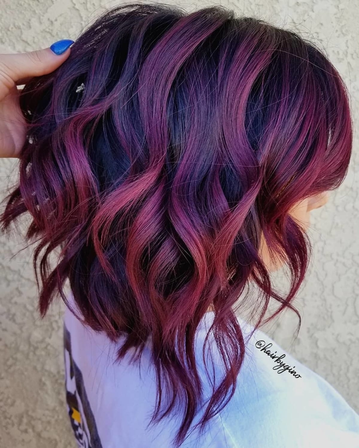 Purple hair colour