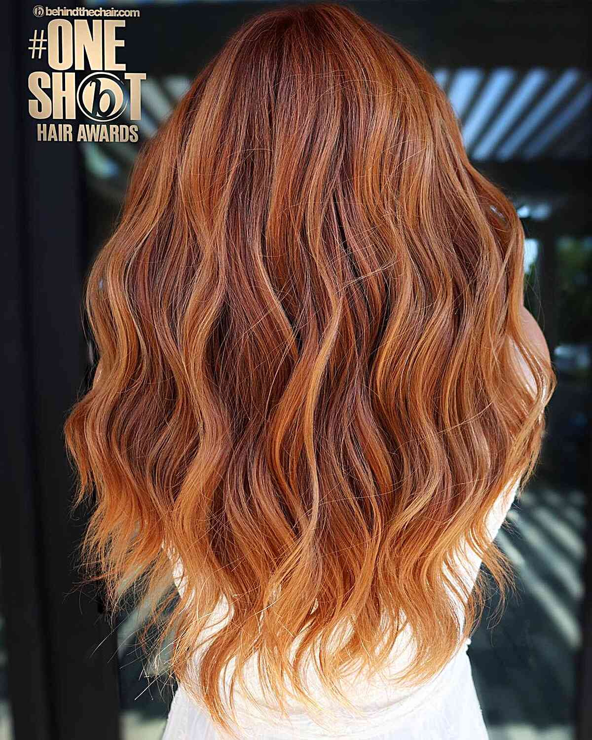 Sunset-Inspired Chestnut to Brighter Copper Ombre