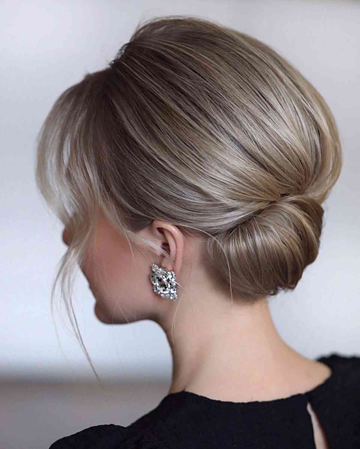 Chic and Formal Updo for Short Hair