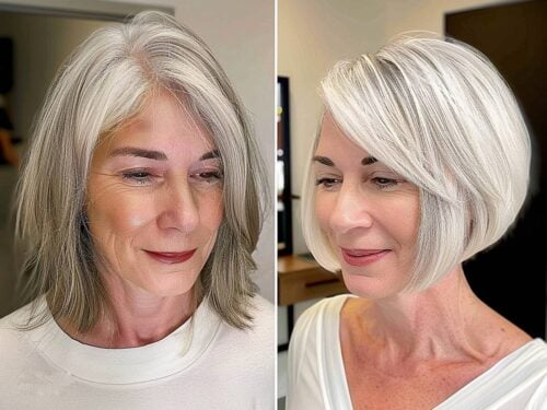 chic bob haircuts for women over 60 with fine hair