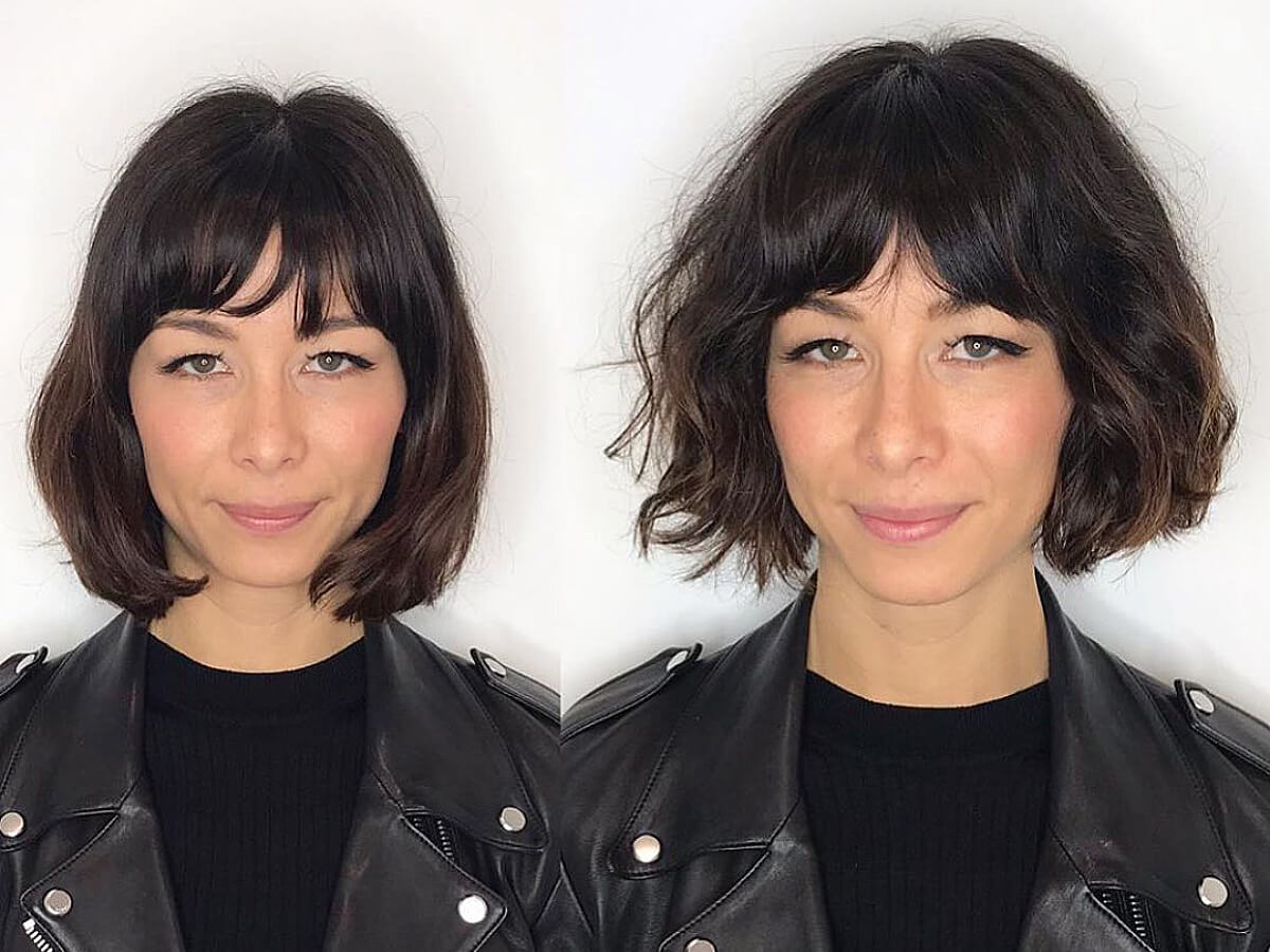 Chic French bob for fine hair