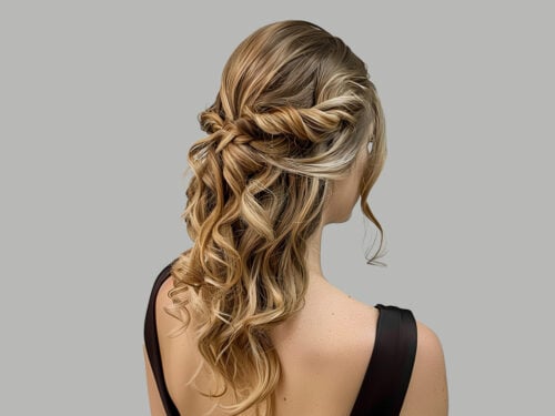 Chic medium length formal hairstyle