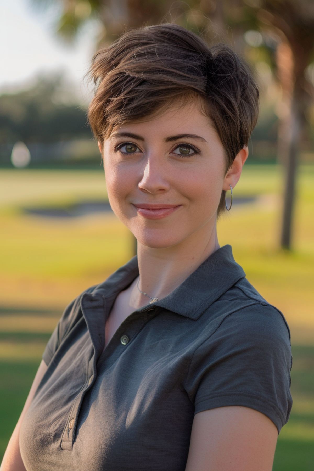 Chic pixie cut for active golfers with short, textured layers