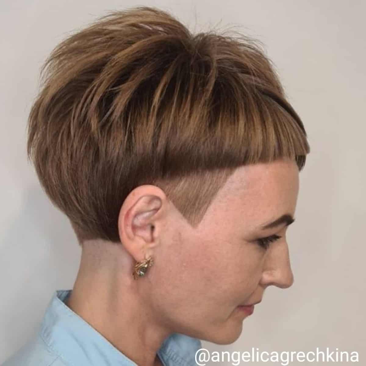 Chic Pixie with Tapered Sides Haircut