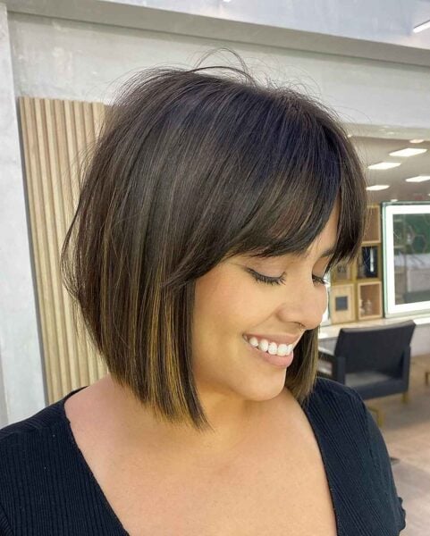 26 Best A-Line Bob with Bangs for a Modish Look
