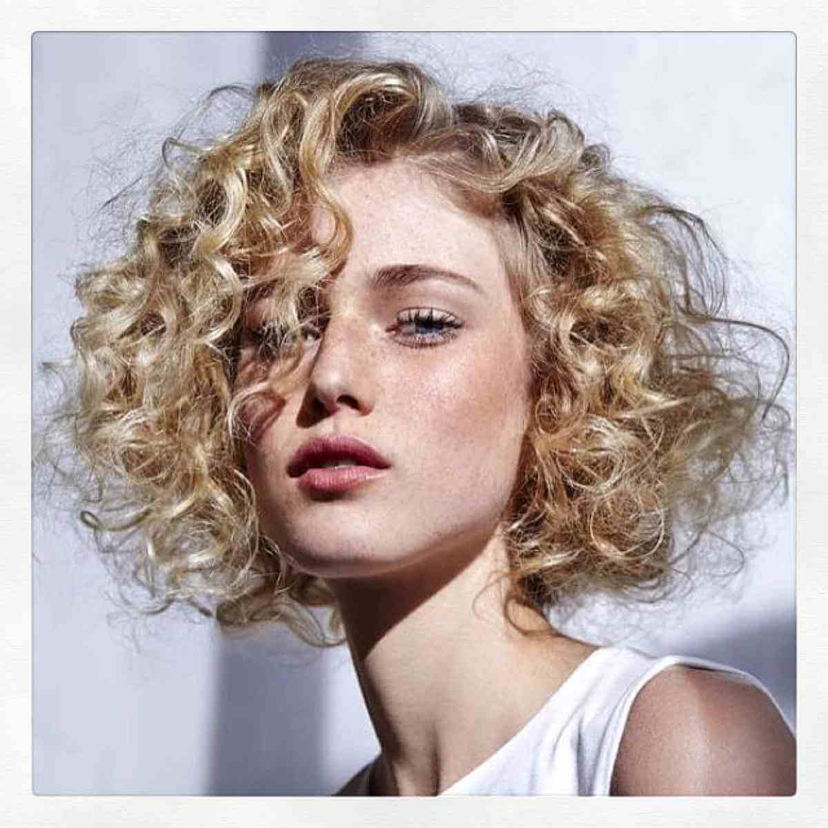 Chin-Length Tousled Curls