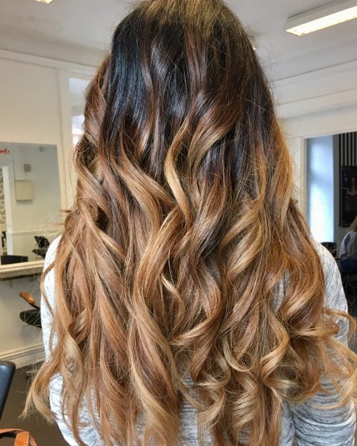 Low-Maintenance Chocolate Caramel Brown Ombre