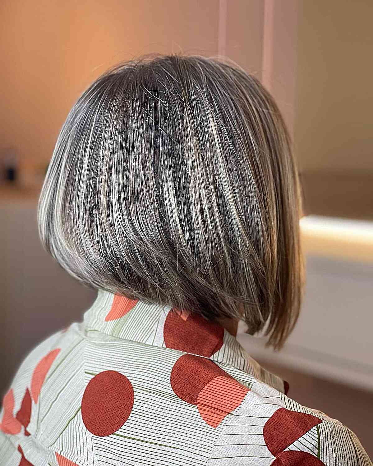 Choppy Angled Inverted Bob Cut with Soft Layers