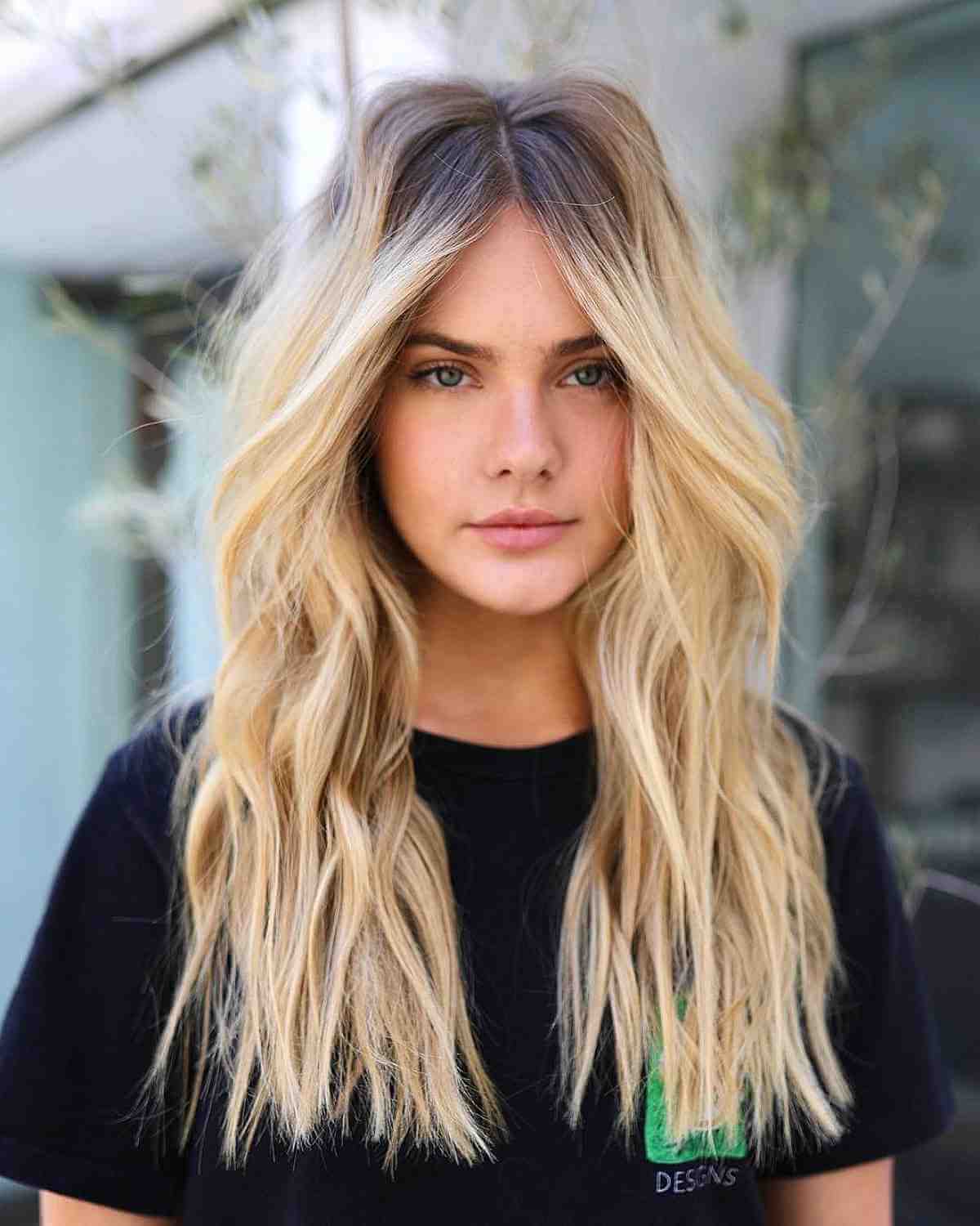Middle Part Hairstyles Trending