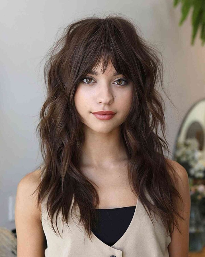 31 Flattering Ways to Wear Bangs for Square Face Shapes