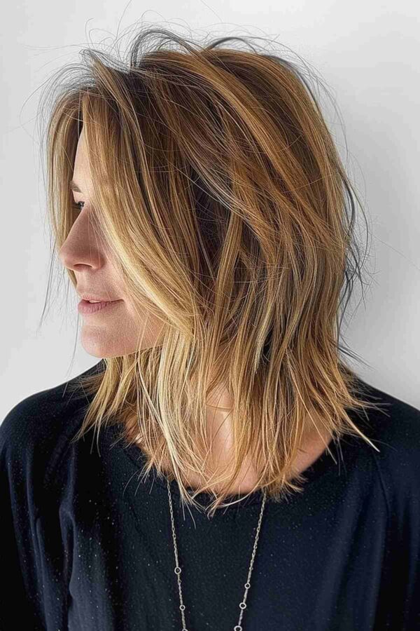 28 Coolest Long Choppy Bob Haircuts for That Beachy Lob Look