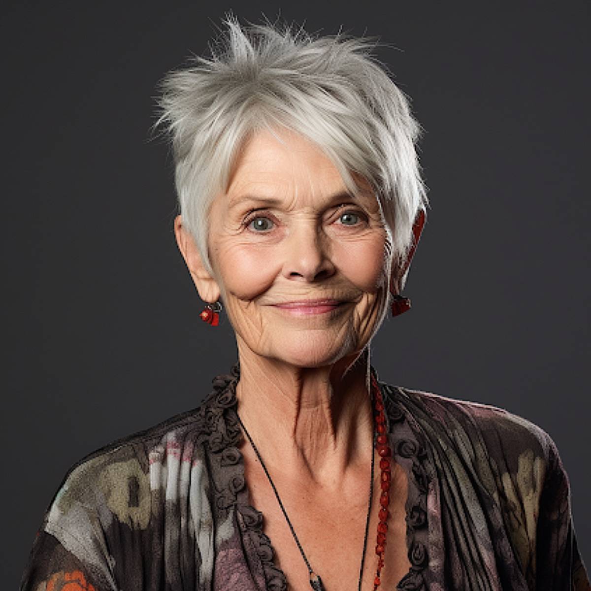 33 Youthful Hairstyles for Women Over 60 with Grey Hair