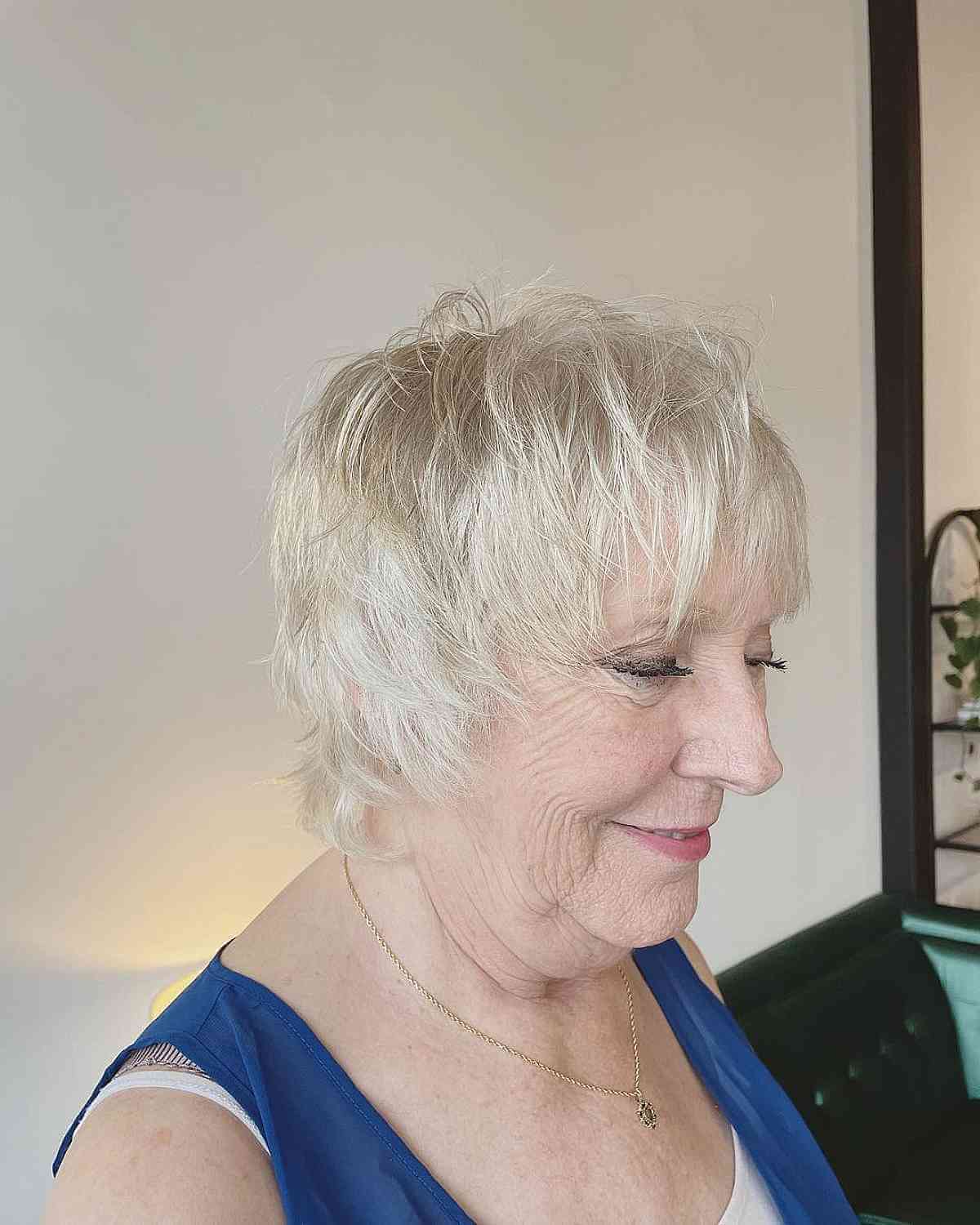 Choppy Pixie Cut on Fine Hair for Ladies Seventy and Up