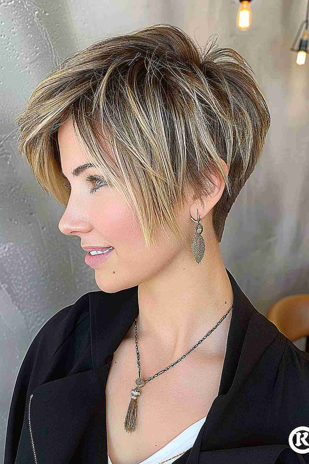 Choppy Pixie Cut with Undercut for Straight Hair, showcasing easy styling and a youthful edge.