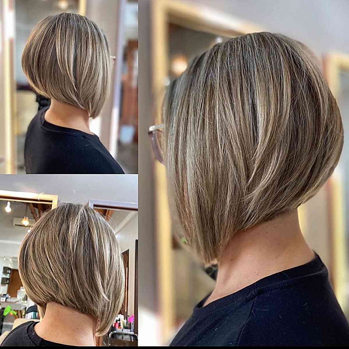Short-Length Classic Bob with Stacked Layers
