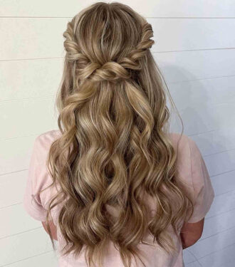 30 Prettiest Half Up Half Down Prom Hairstyles for 2022