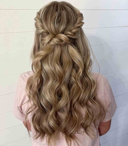 30 Prettiest Half Up Half Down Prom Hairstyles for 2022