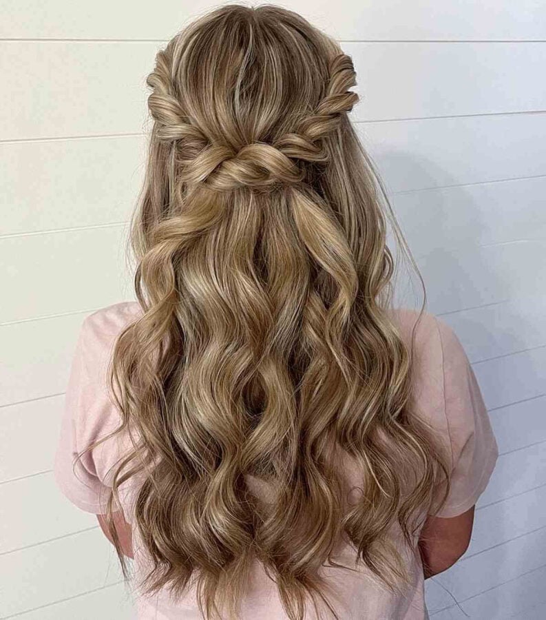 30 Prettiest Half Up Half Down Prom Hairstyles for 2023