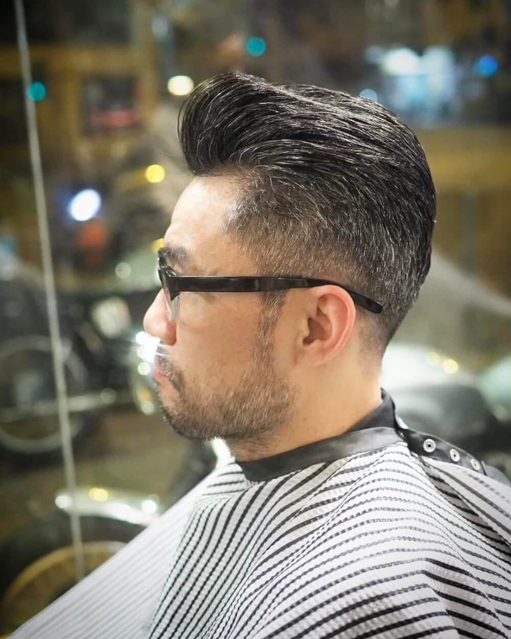 Dapper Rockabilly Pomp hairstyle