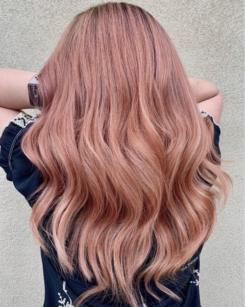 Top 19 Rose Gold Hair Color Ideas Trending in 2019