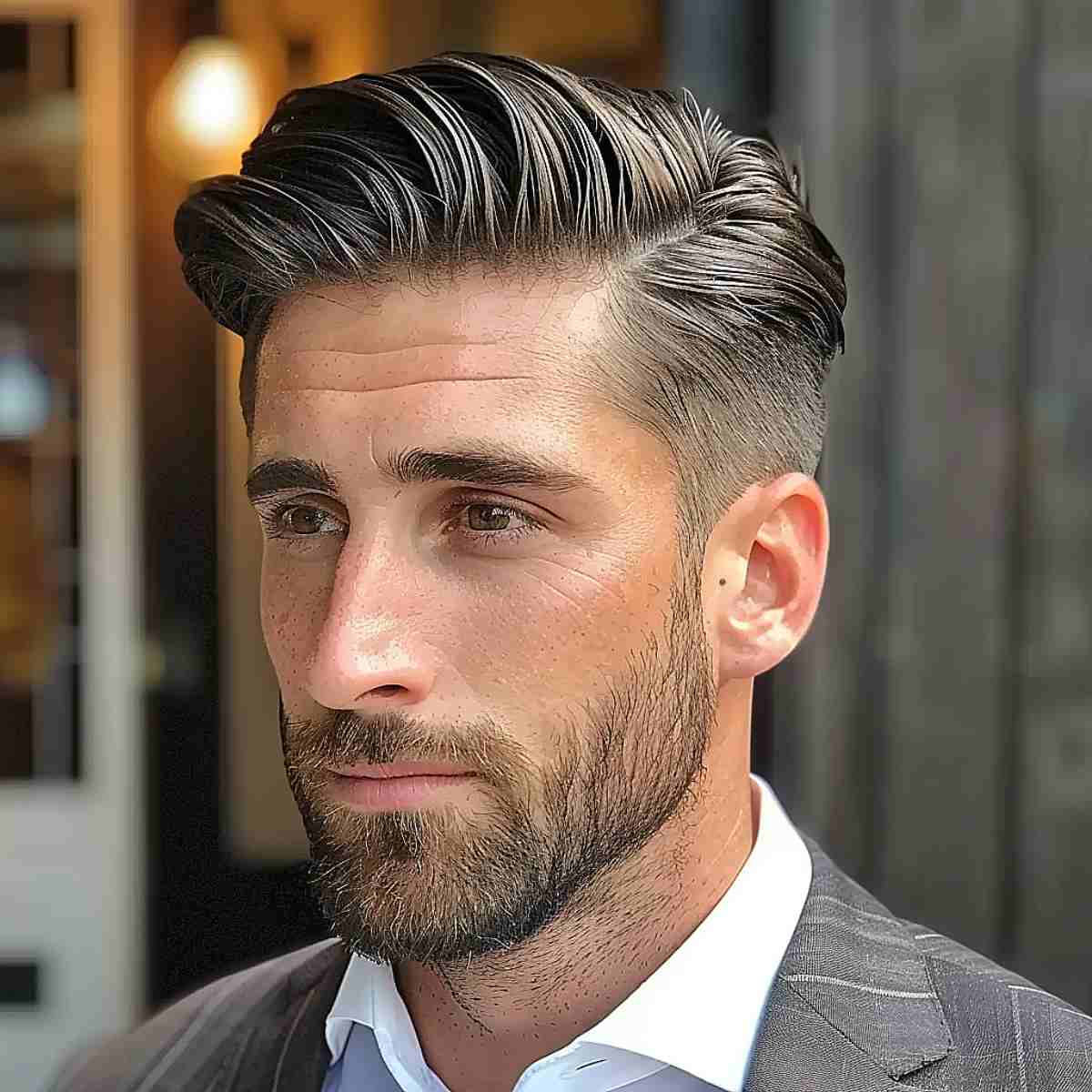 Classic Side Part for Thicker-Haired Men