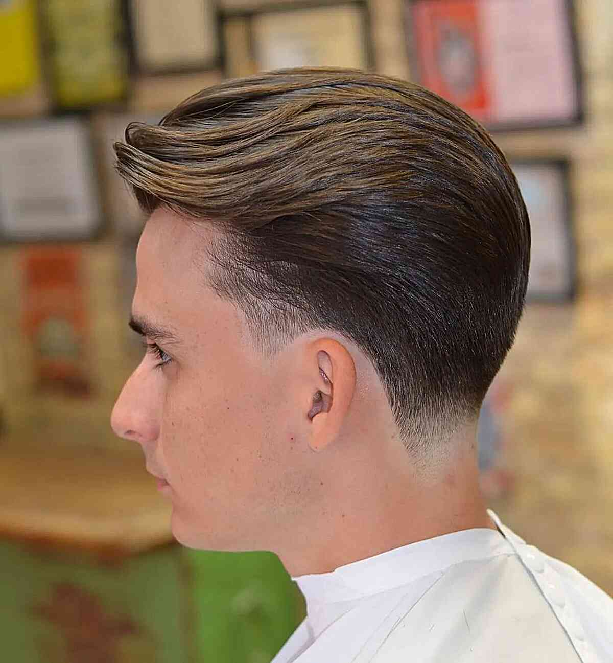 Classic Taper Fade Haircut for Dudes with thick hair
