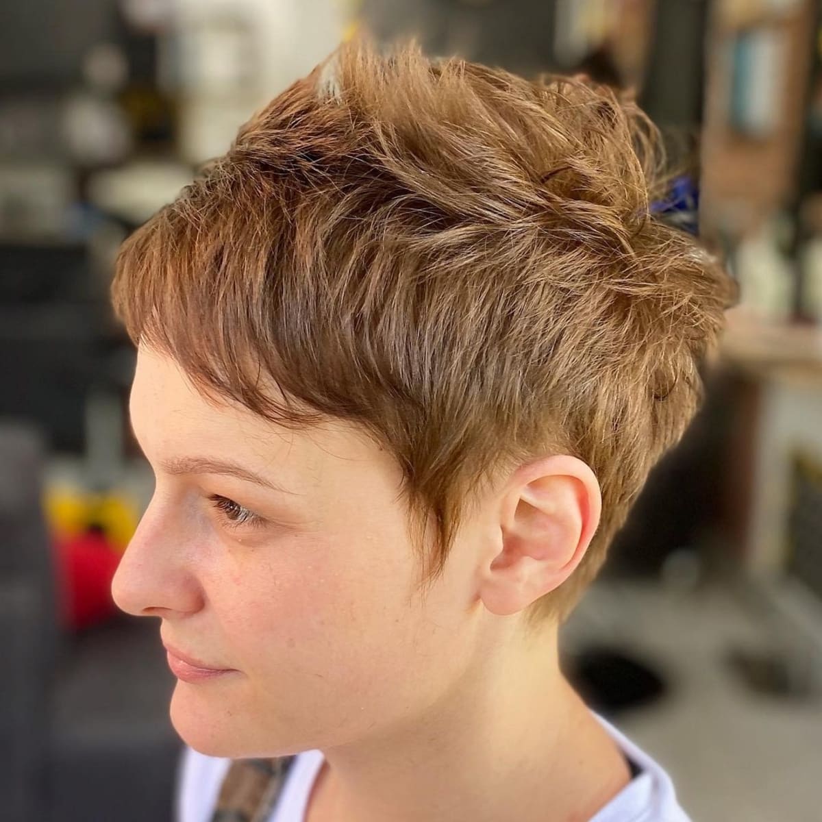 Classic Textured Pixie Cut for Women