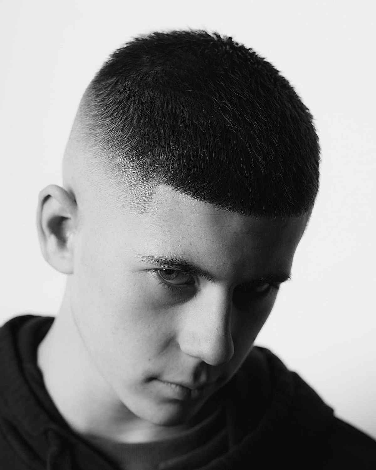 Clean Buzz Cut with Bald Fade