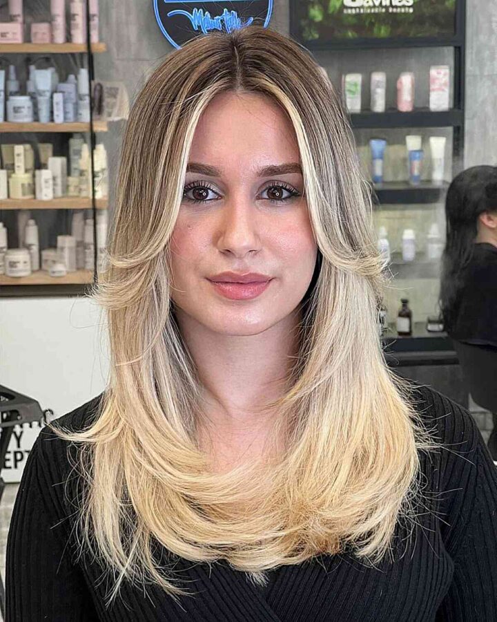 44 Trendy Long Curtain Bangs to See Before Deciding