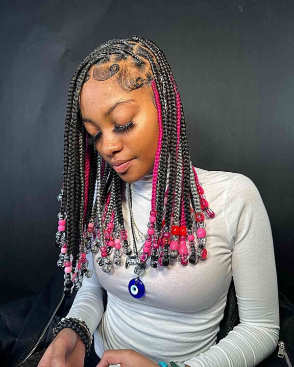 Knotless Braids with Beads: 35 Coolest Ideas for 2023