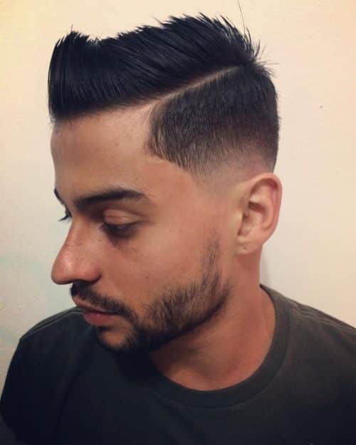Youthful Low taper fade comb over