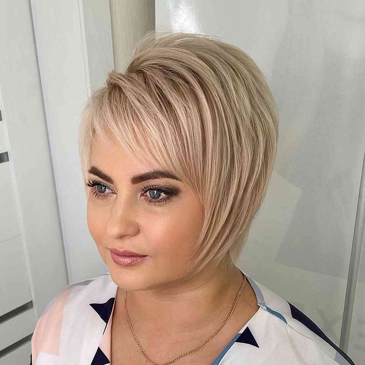 Cool-Toned Blonde on Pixie Bob Hair