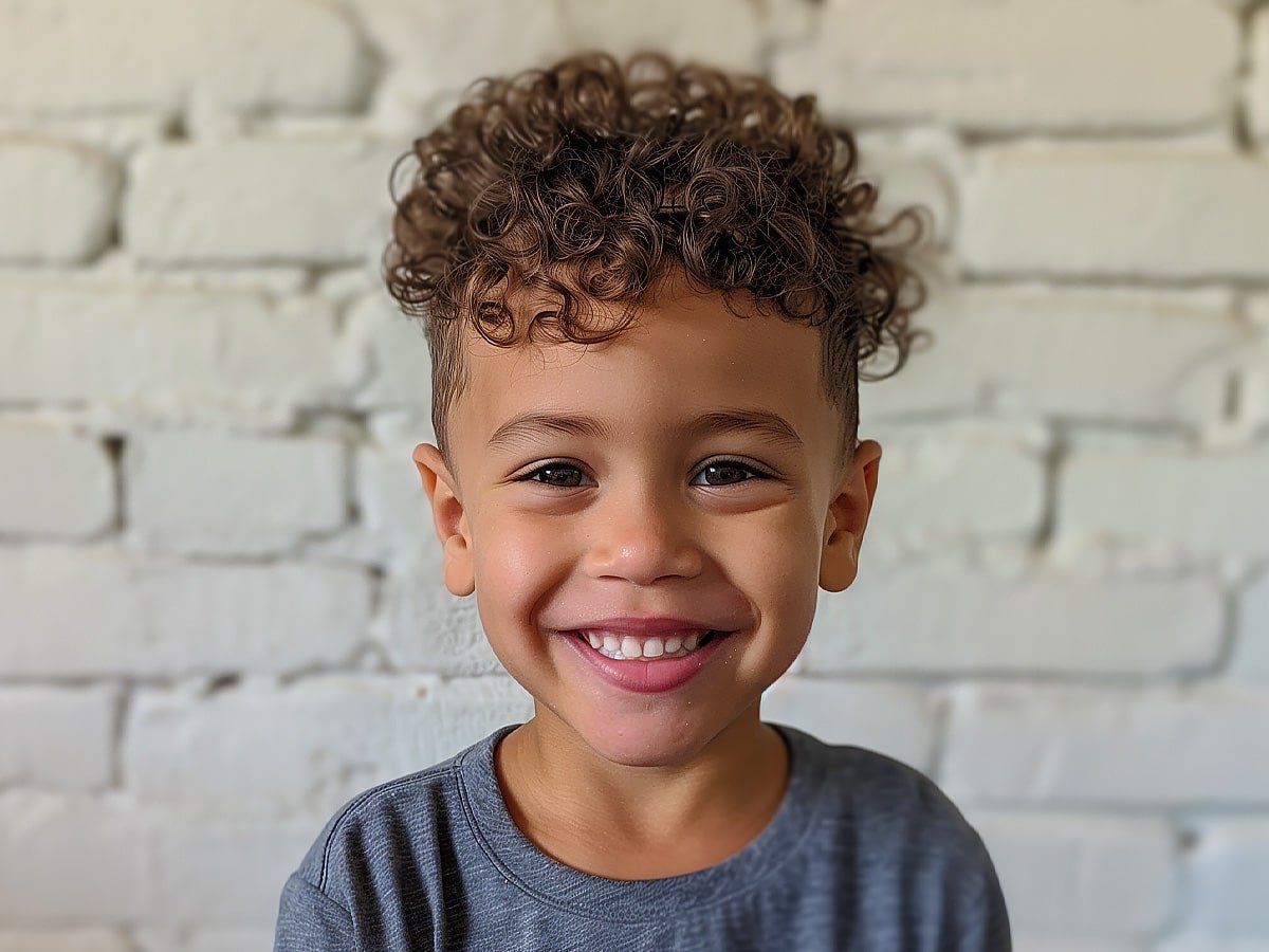 Coolest haircuts for boys with curly hair