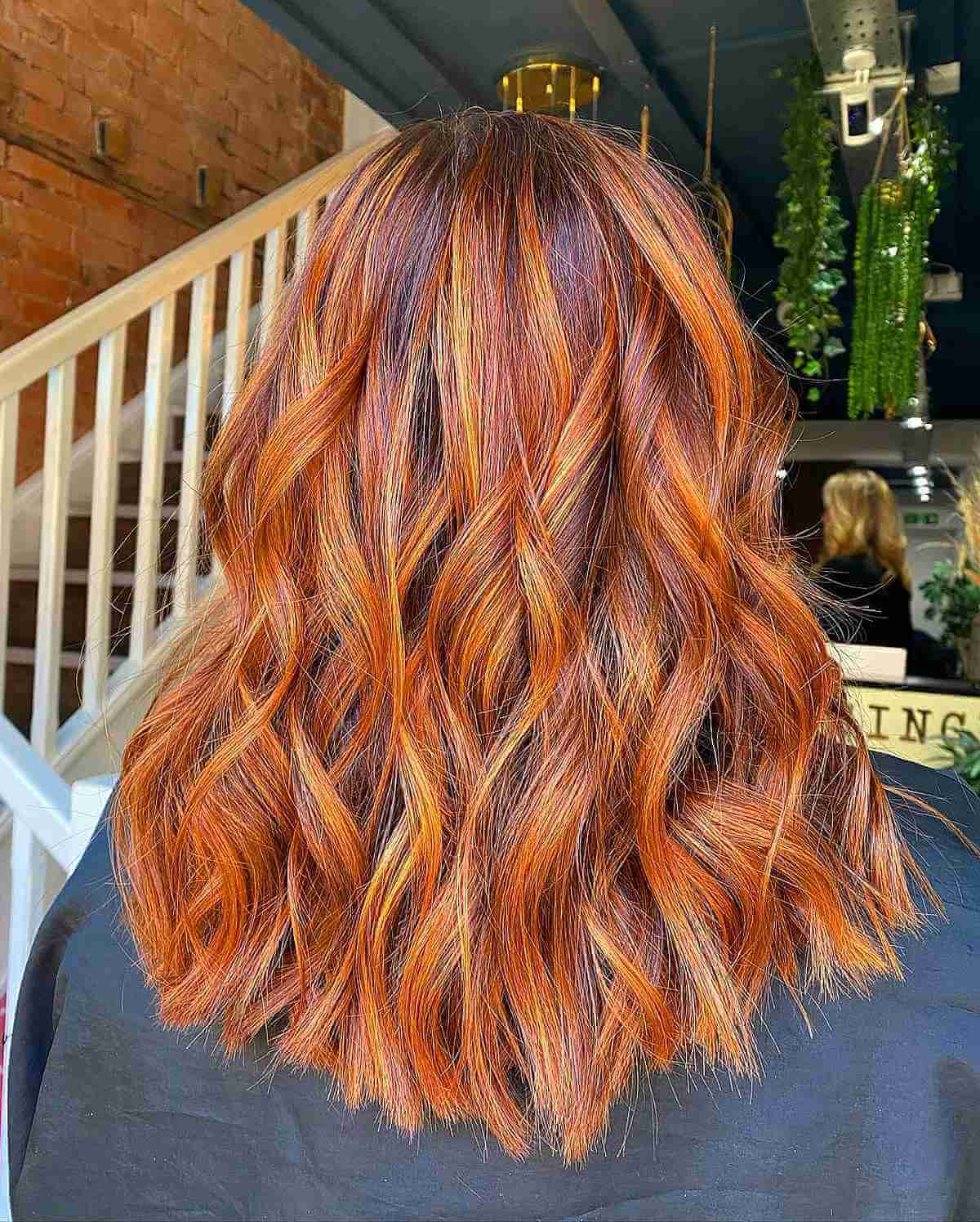 Copper and Ginger Balayage Highlights